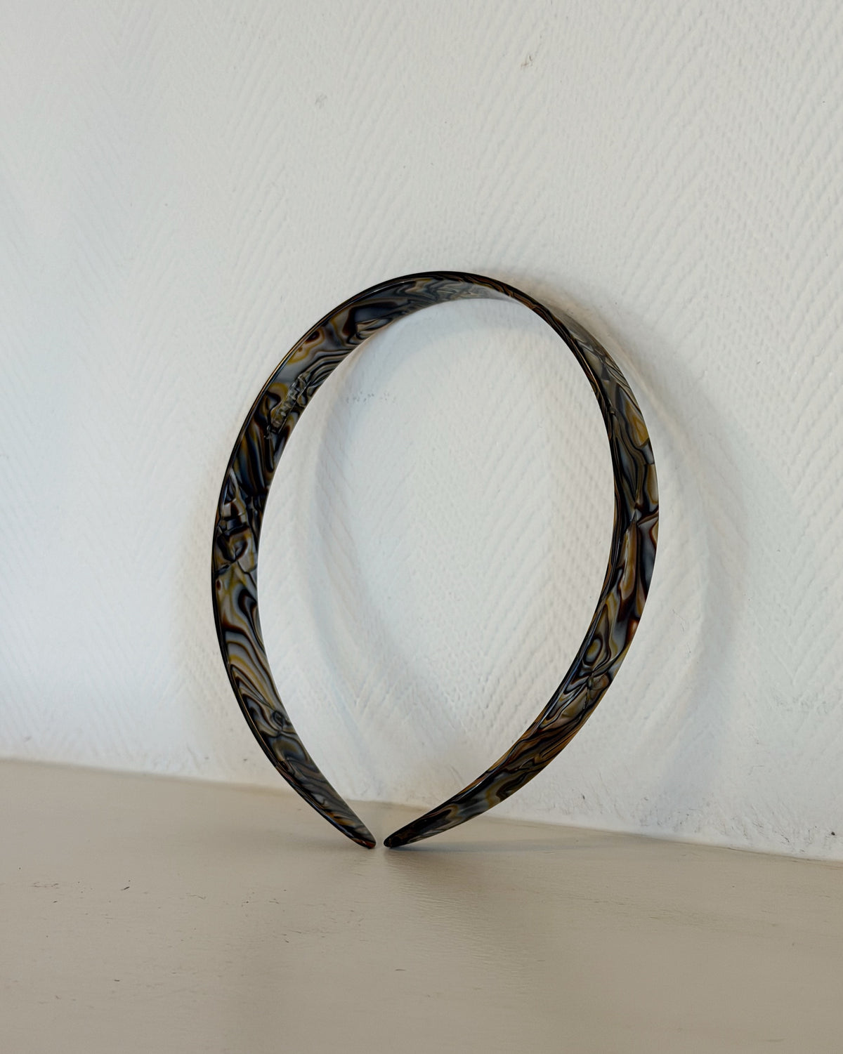 Parcelona | French Earthly Silver Swirl 0.5" Headband