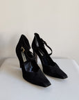 Black Suede Sonia Rykiel Pumps | Size 36.5