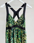 Teal + Daffodil Abstract Y2K Print Dress - Hey Jude
