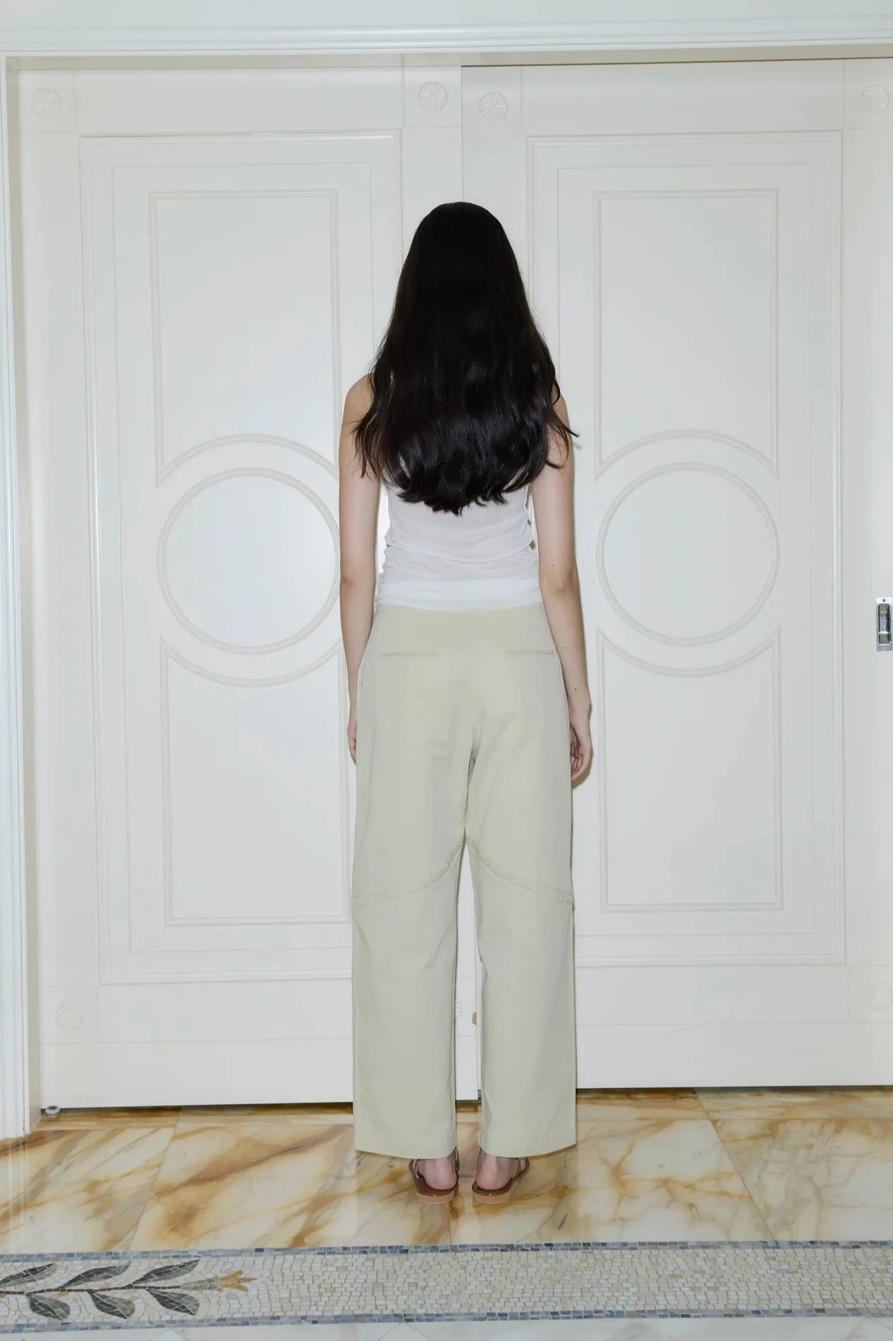 Deiji Studios | Channel Pant in Stone