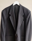 Black Cashmere Wool Blazer Jacket - Hey Jude