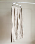 Natural Linen Straight Leg Trousers