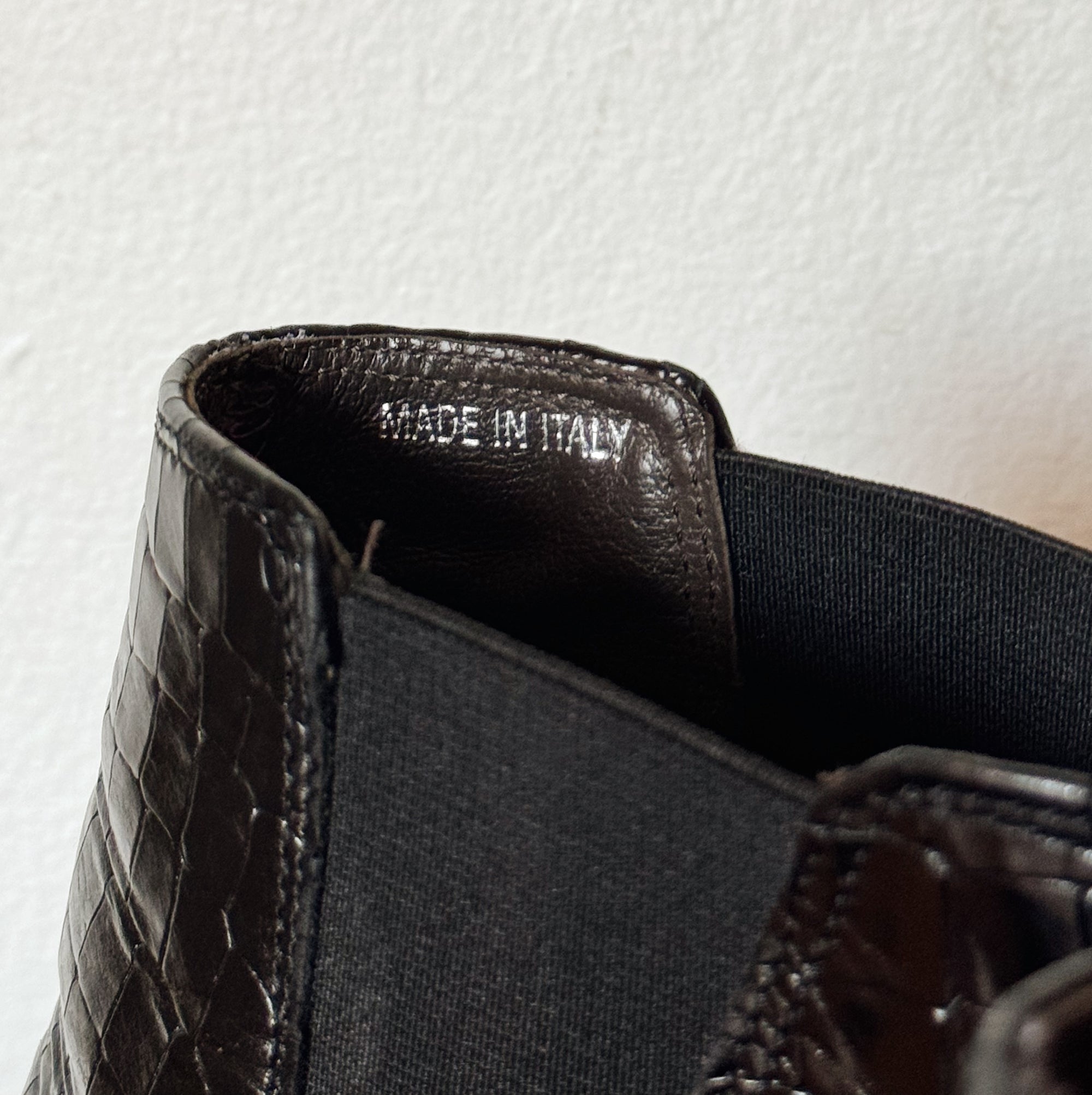 Italian Leather Croc Boots | Size 41 - Hey Jude