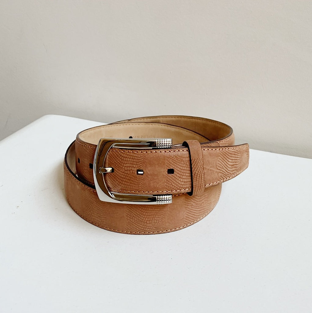 Tan Wide Leather Belt