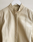 Buff Zip Up Leather Jacket
