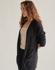 Navy Mohair Slouchy Cardigan