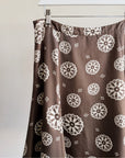 Chocolate Mod Silk Skirt