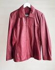 Maroon Soft Leather Jacket - Hey Jude
