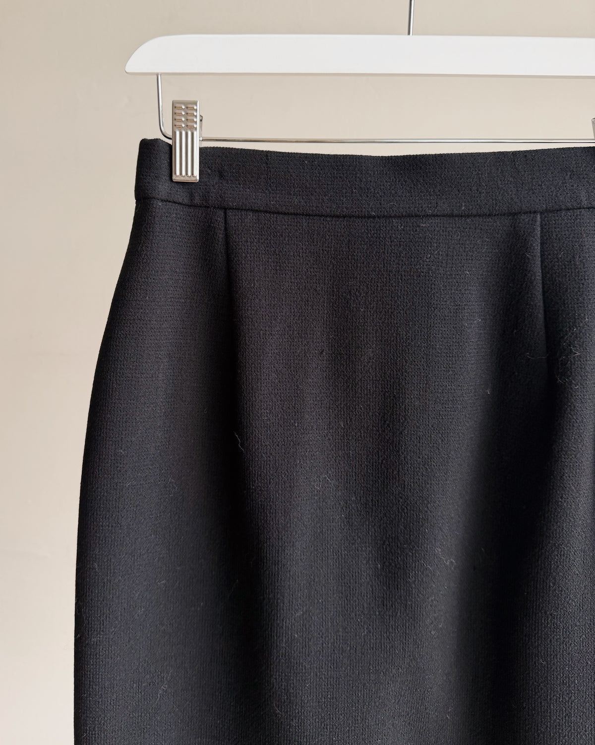 Louis Feraud Black Classic Wool Skirt - Hey Jude