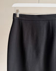 Louis Feraud Black Classic Wool Skirt - Hey Jude