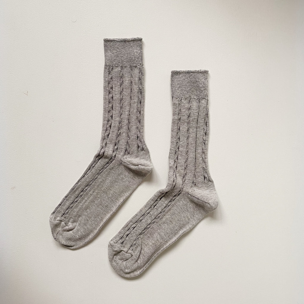 Okayok | Cable Knit Dress Socks