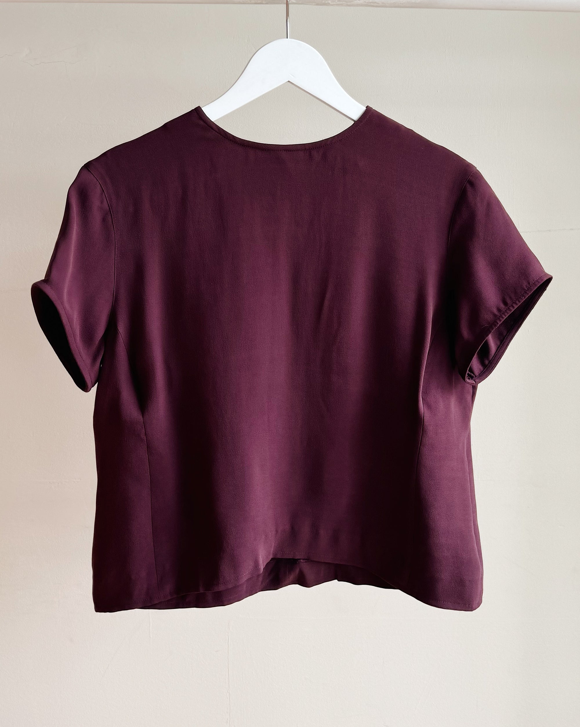 Plum Silk Tee - Hey Jude