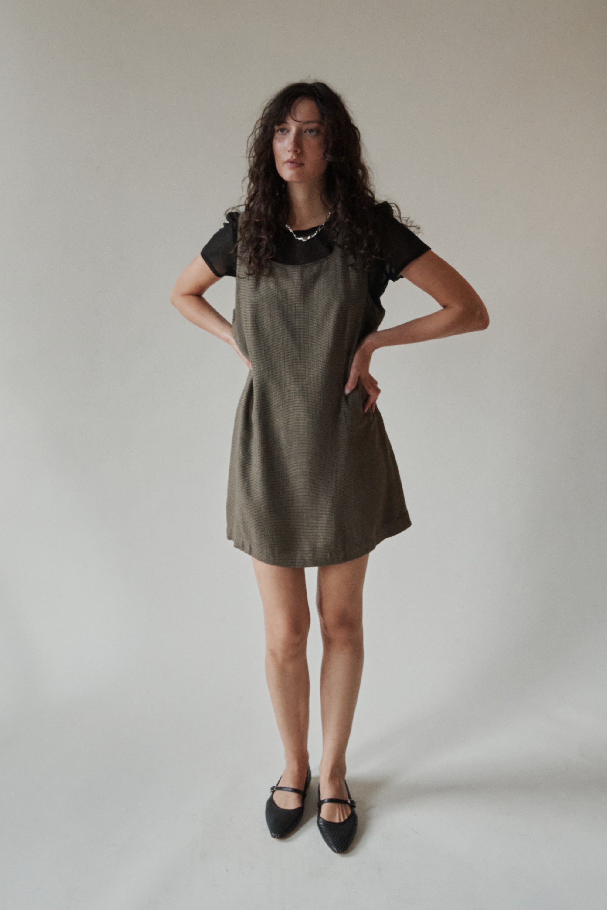 Houndstooth Preppy Mini Dress