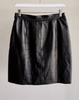 Black Leather Mini Skirt