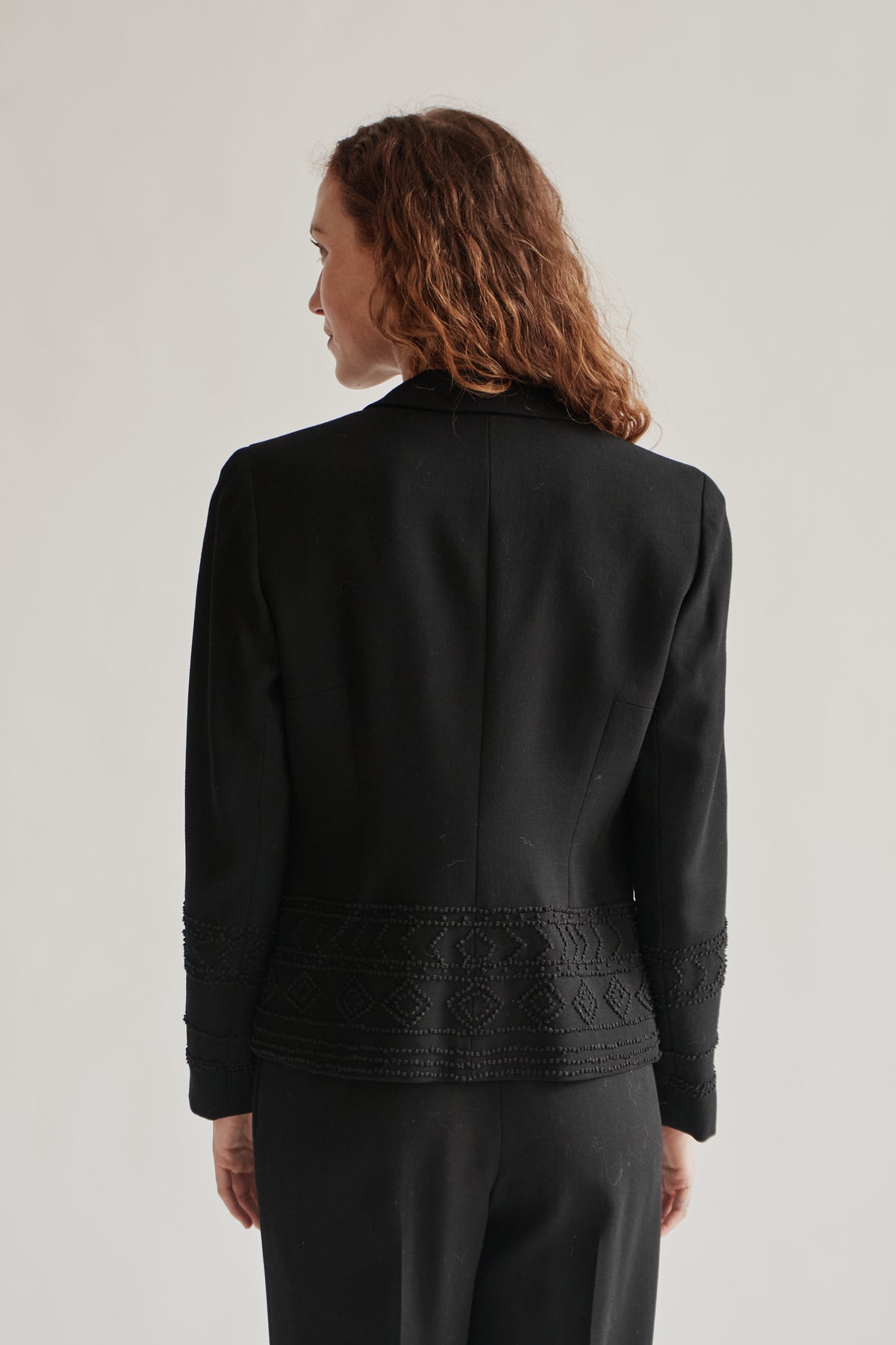 Black Wool Pleated Trouser - Hey Jude