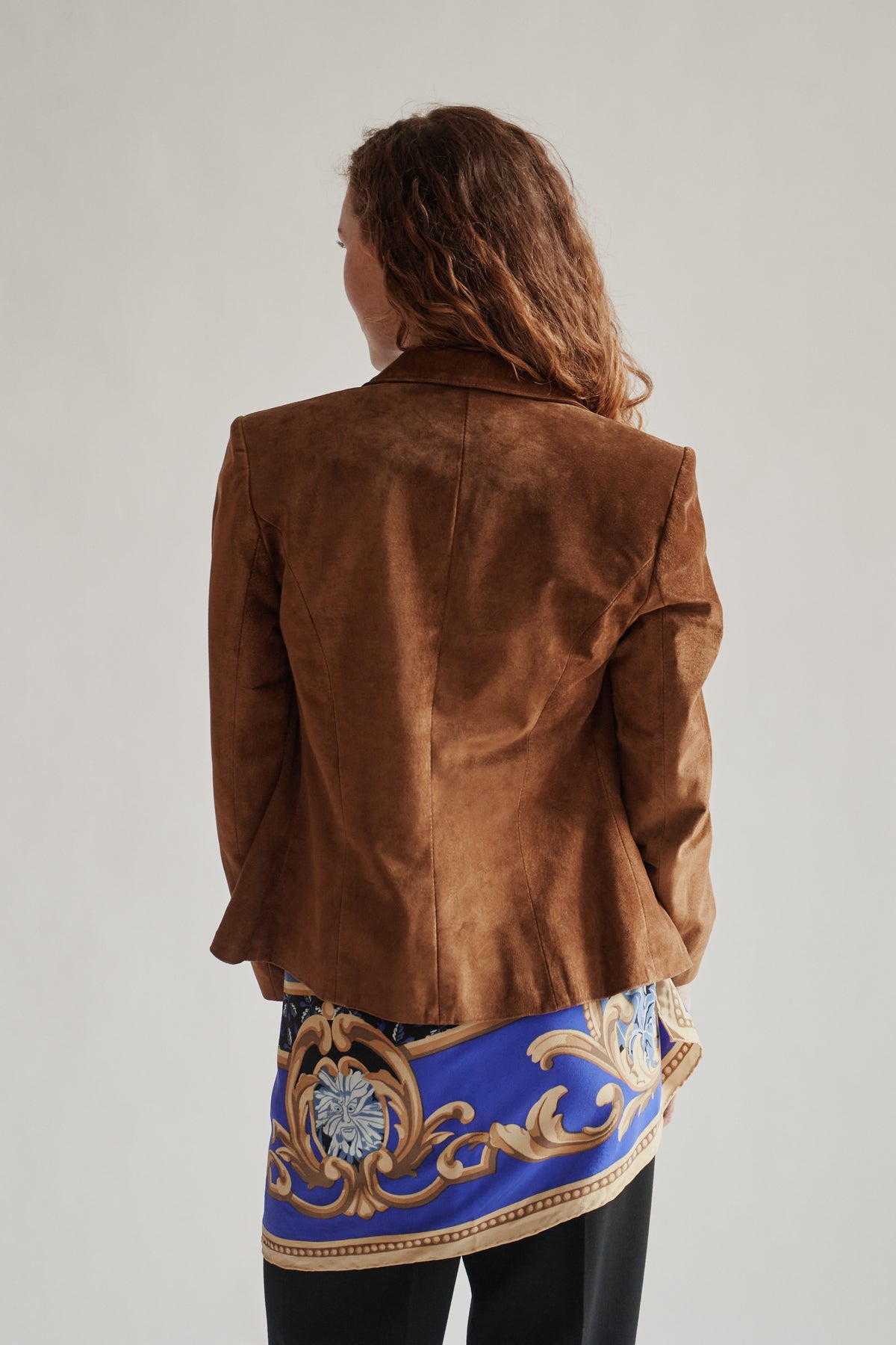 Whiskey Suede Notched Leather Jacket