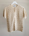 Cream Cotton Crochet Cardigan Tee