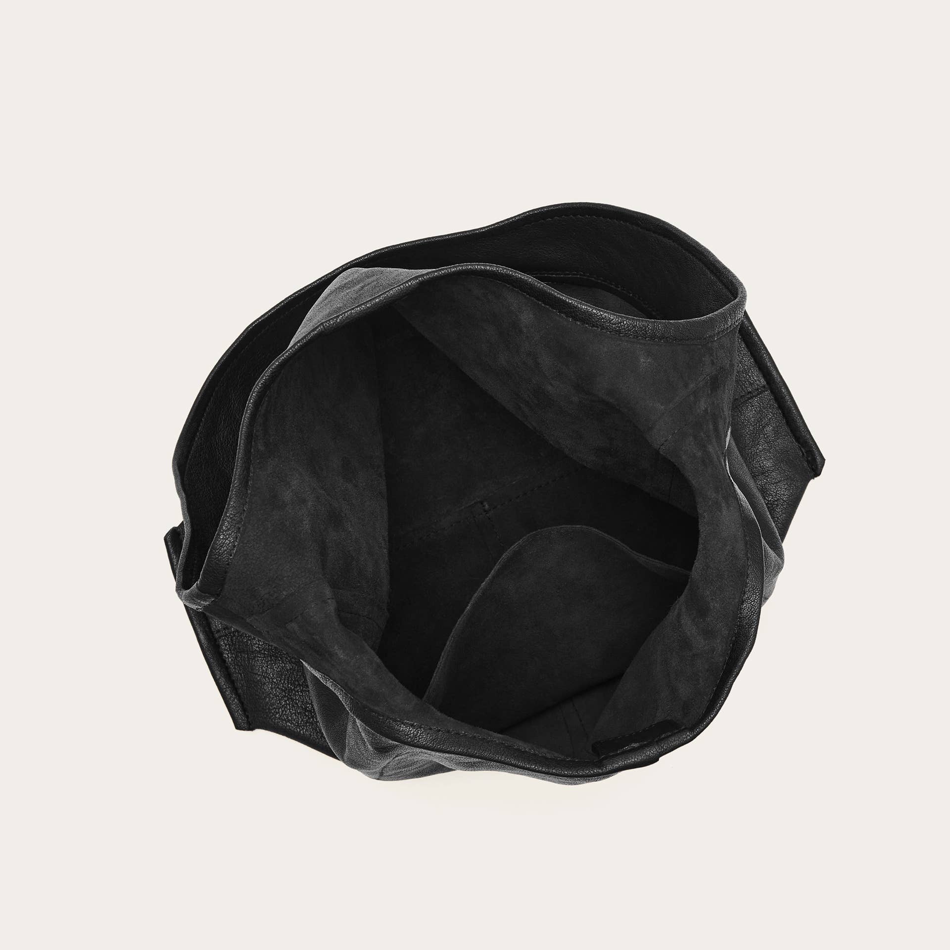 Balagan Studio | Leather Sak Bag in Black