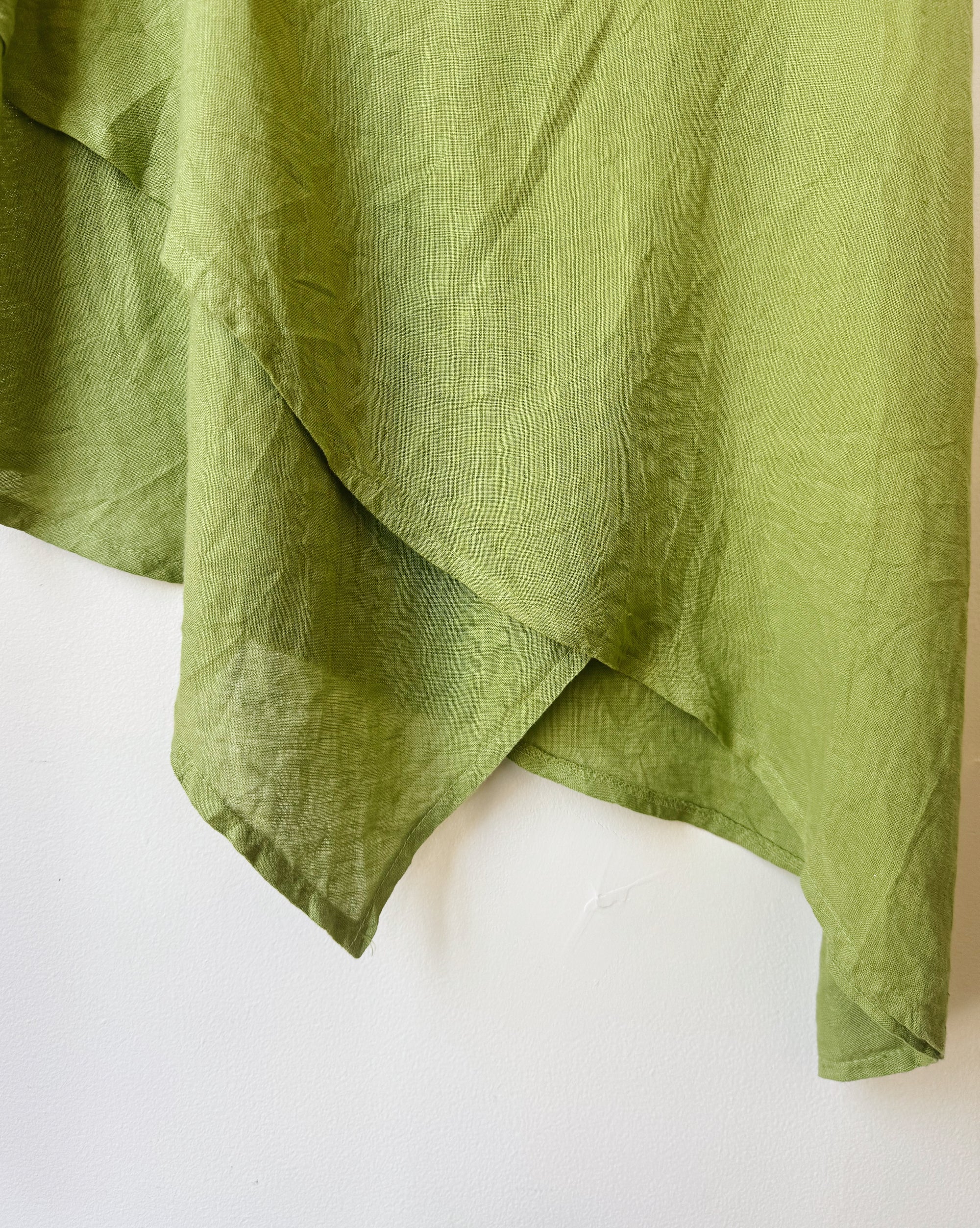 Olive Linen Kerchief Hem Tunic - Hey Jude