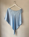 hijulez | Silk Shawl in Baby Blue