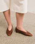 Balagan Studio | Mila Ballerina in Brown Alligator