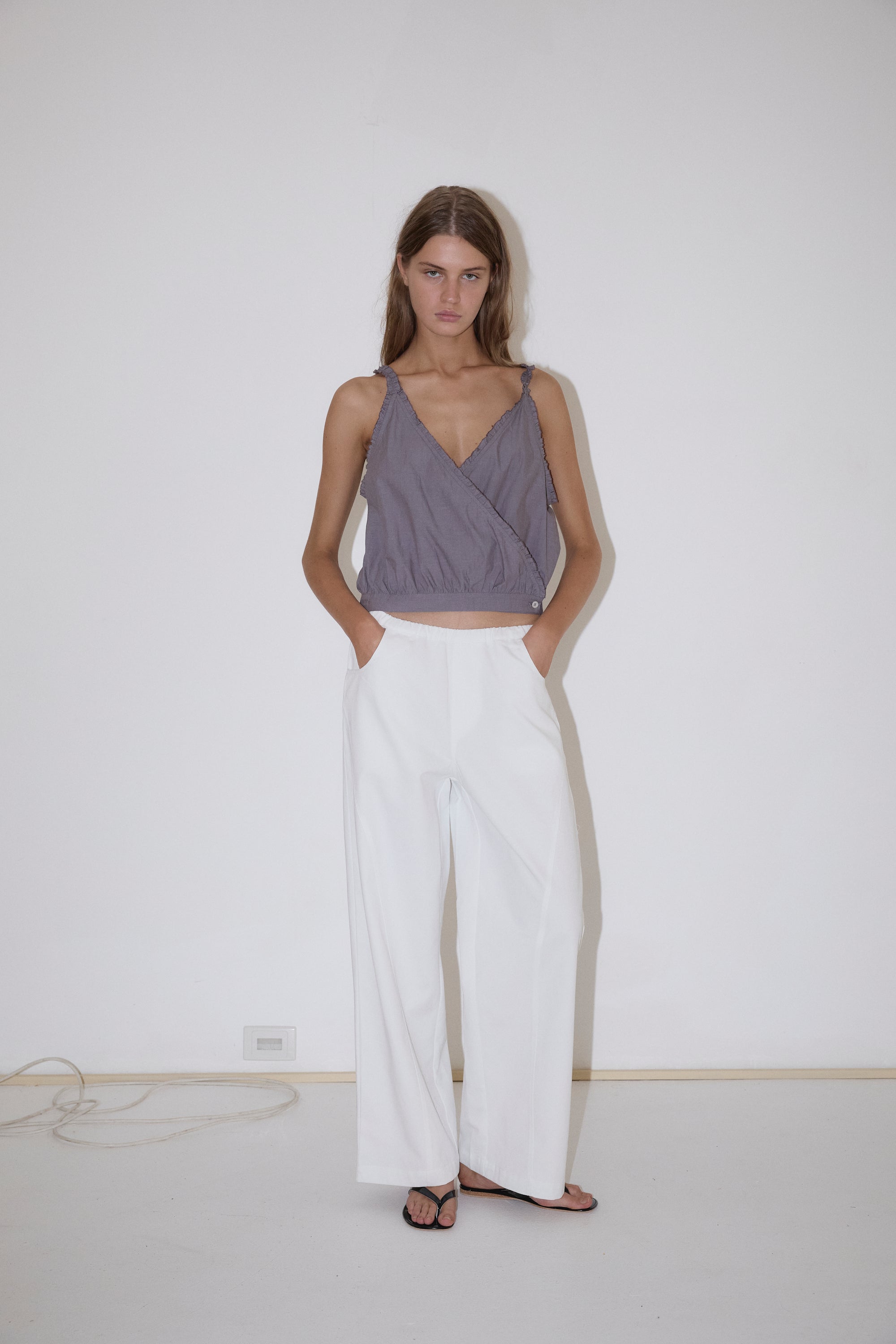 Deiji Studios | Overlie Top in Currant - Hey Jude