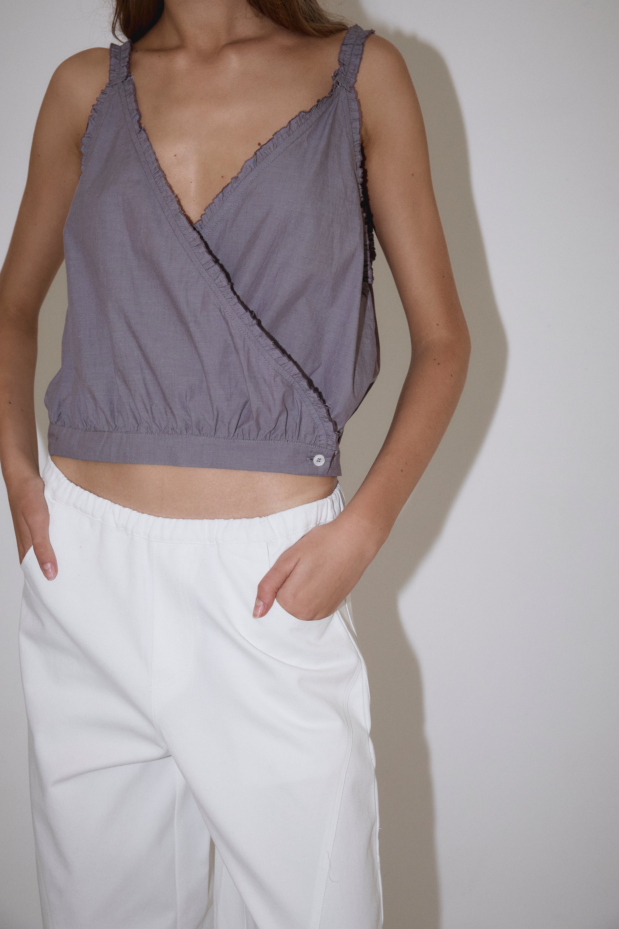 Deiji Studios | Overlie Top in Currant - Hey Jude