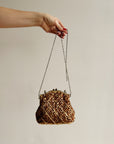 Gold Beaded Handbag