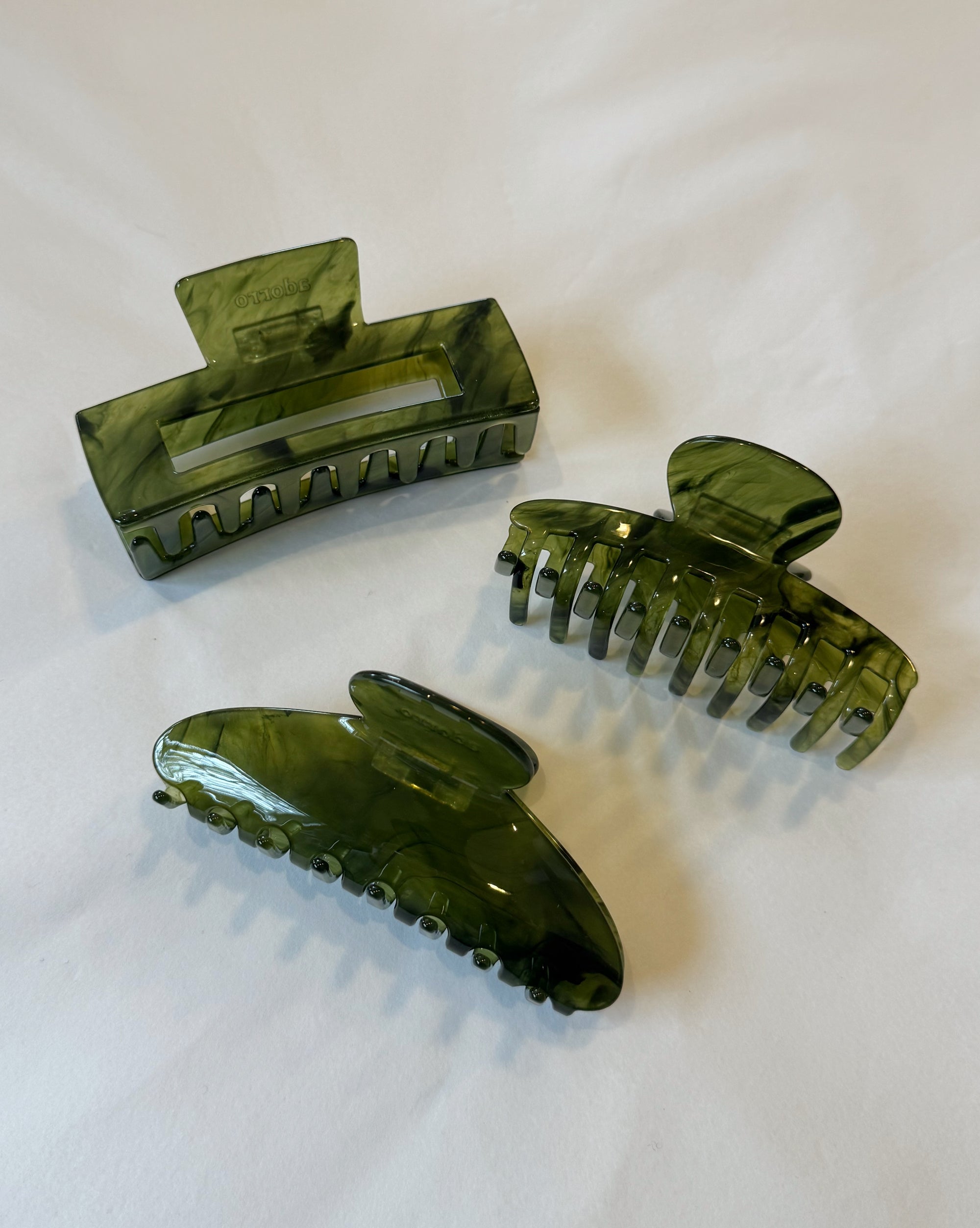 Adorro | Large Jade Hair Claw - Hey Jude