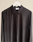 Obsidian Classic Silk Button Up - Hey Jude