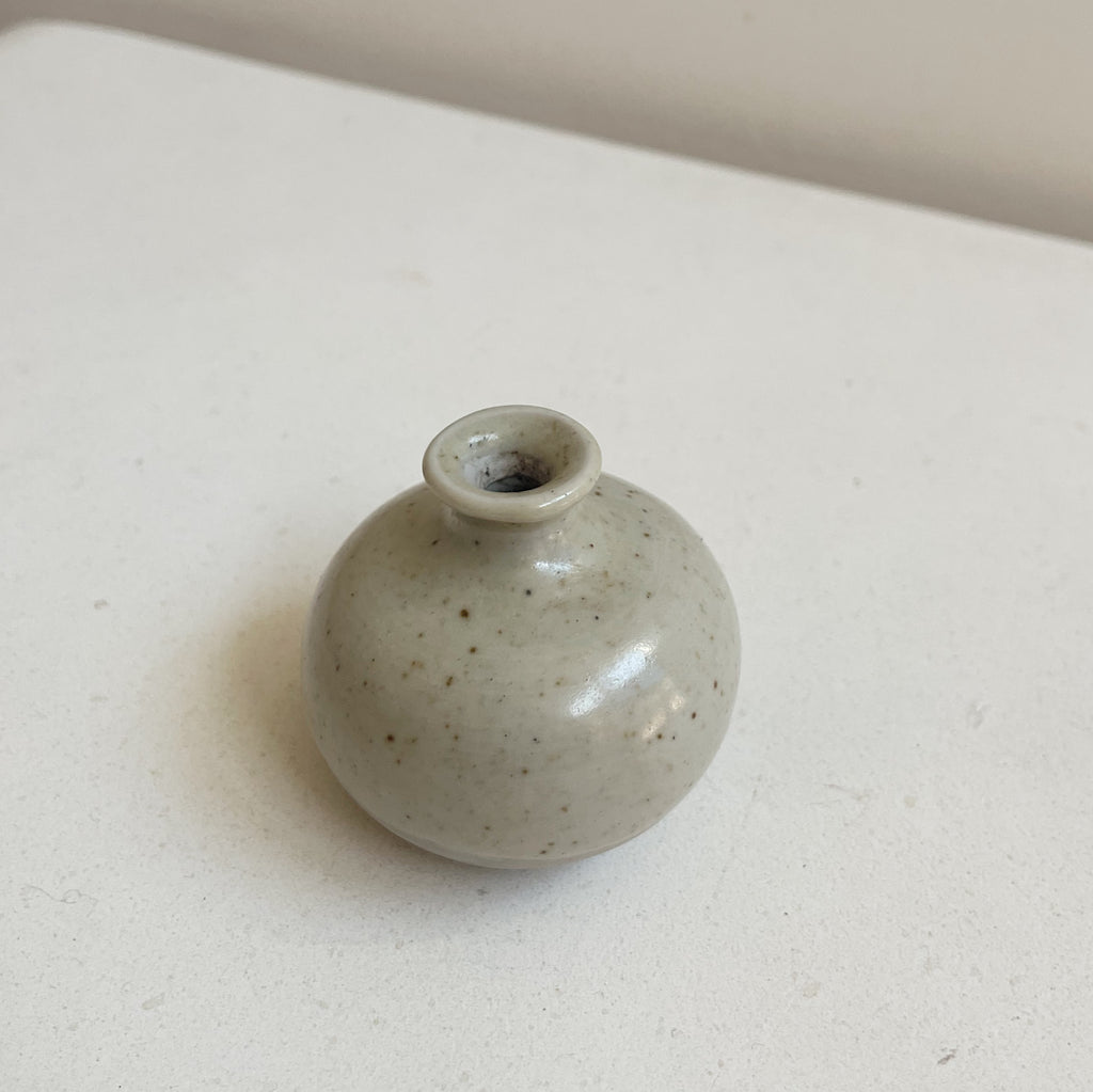 Natural Speckled Mini Ceramic Vase