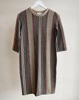 Multi Stripe Textured Column Dress