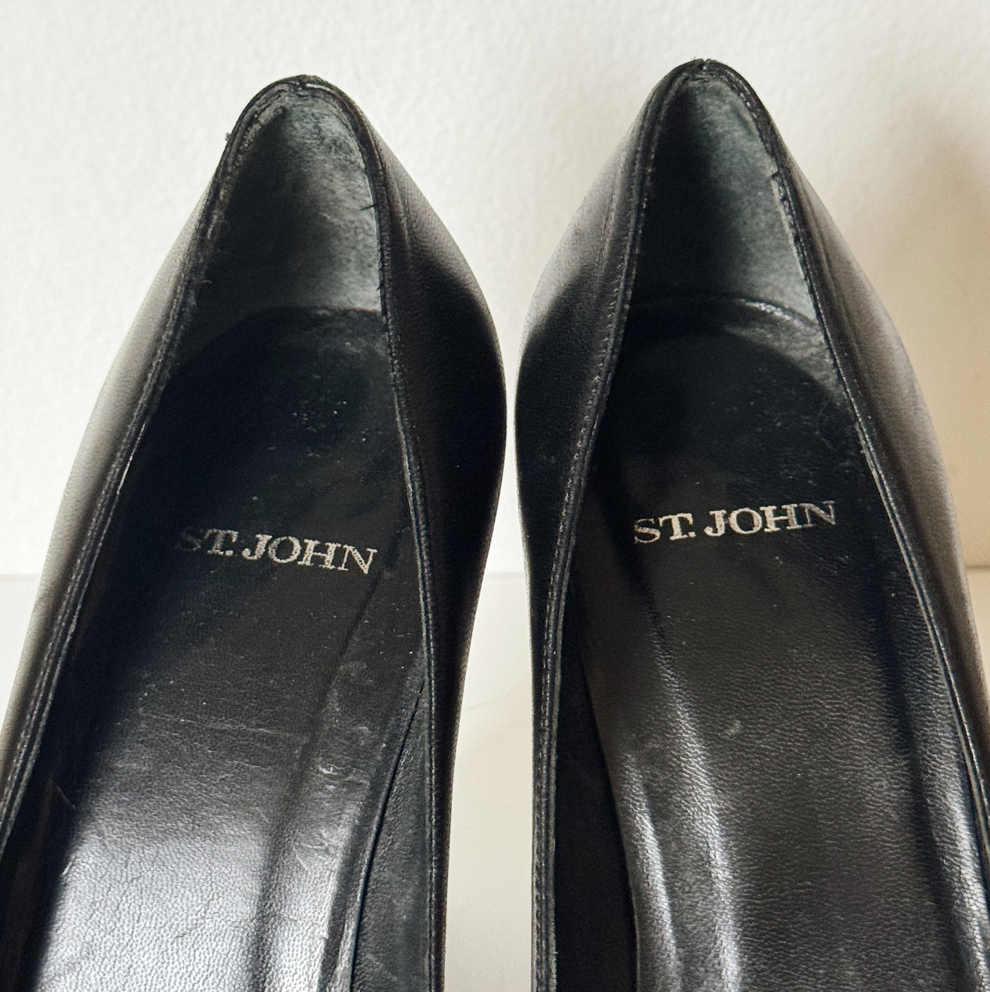 St John Black Peep Toe Pumps - Hey Jude