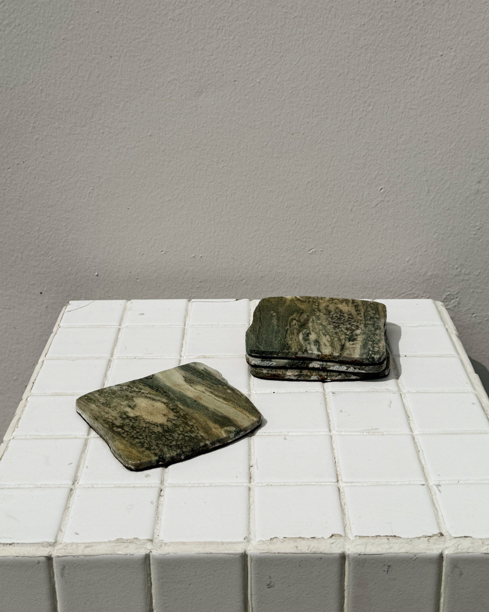 Jade Marbled Stone Coasters - Hey Jude
