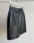 Black Leather Mini Skirt