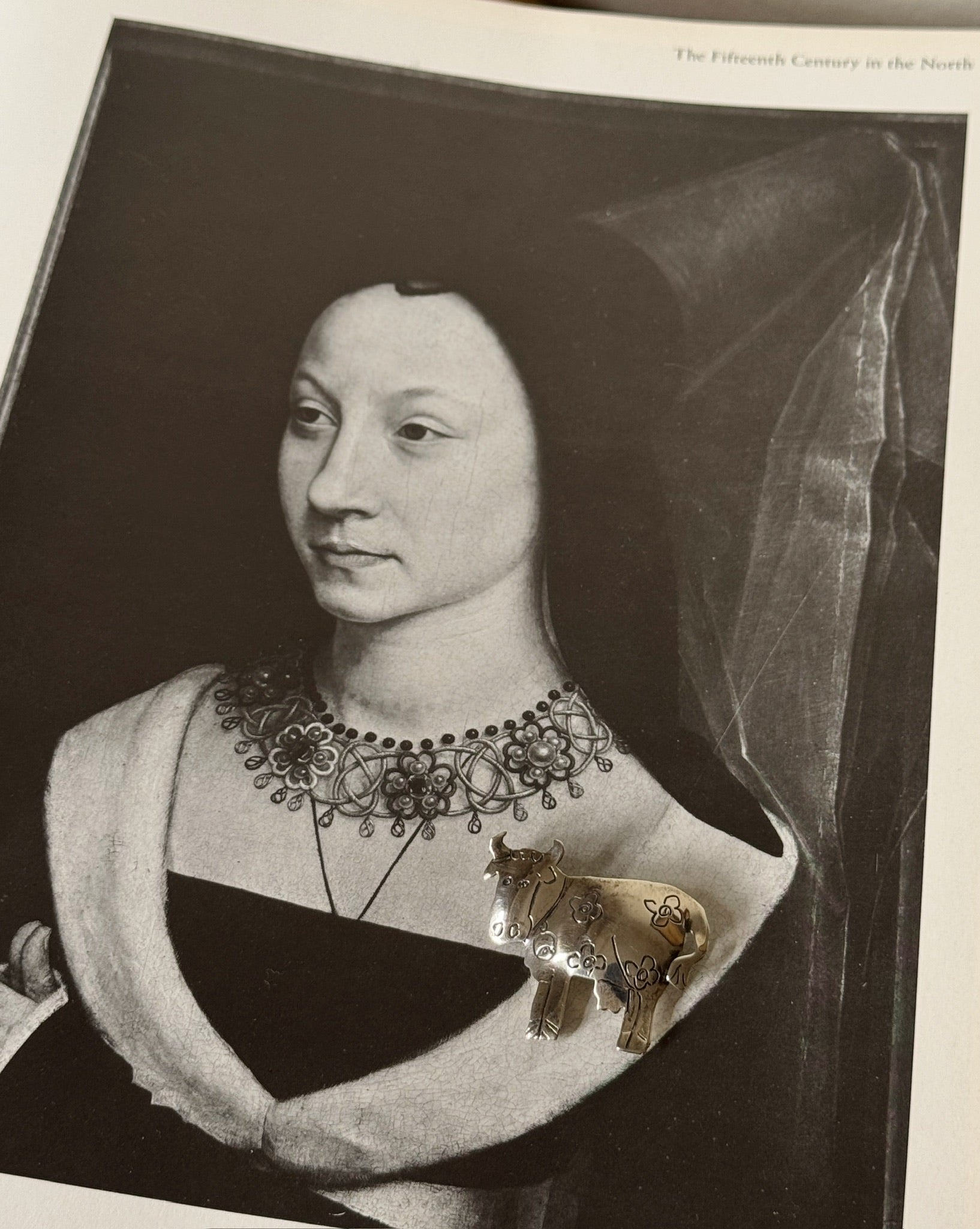 Vintage Sterling Silver Cow Brooch - Hey Jude