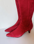 Scarlett Suede Pointed Mid-Calf Boots | Size 7 - Hey Jude