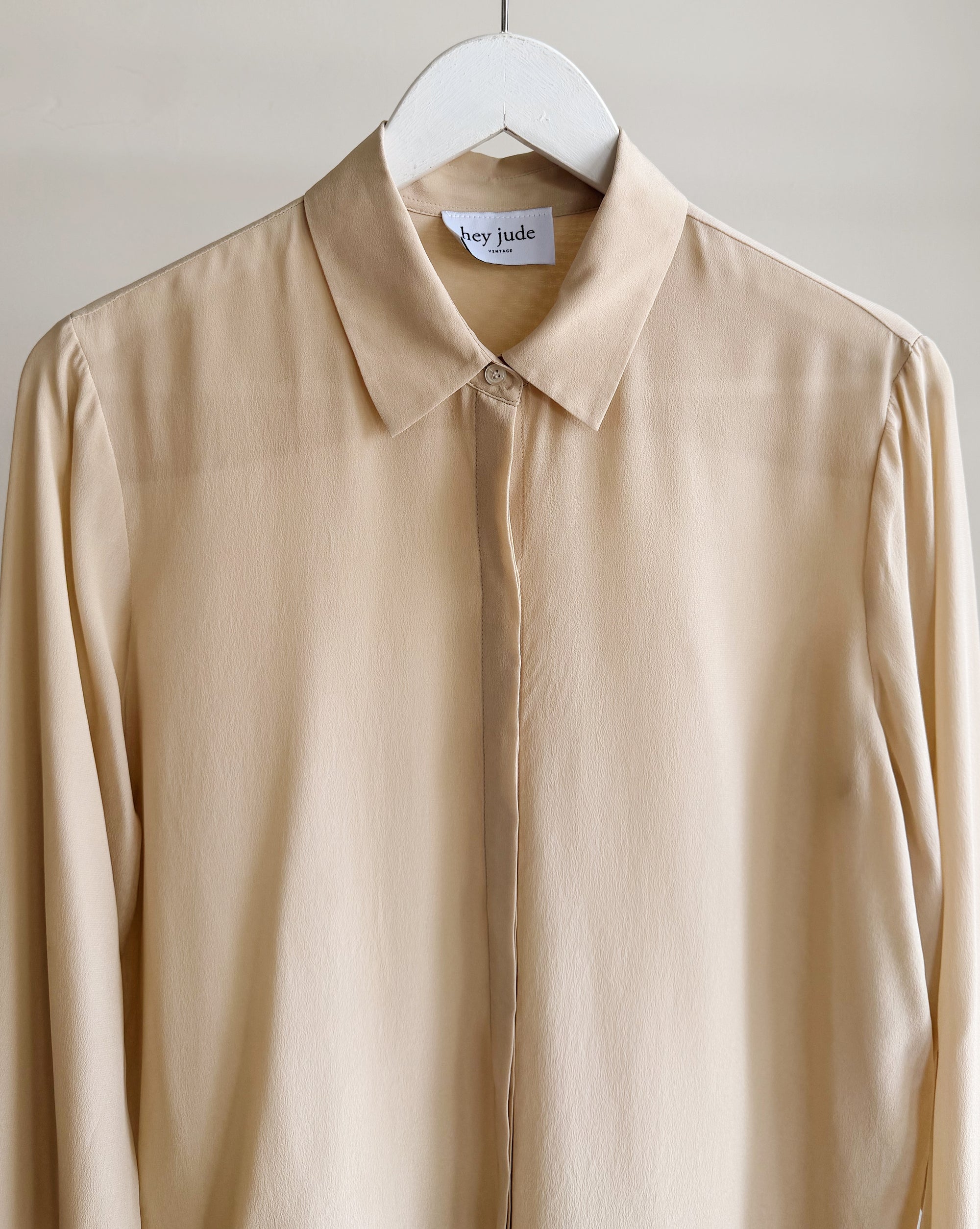 Sheer Sand Silk Shirt