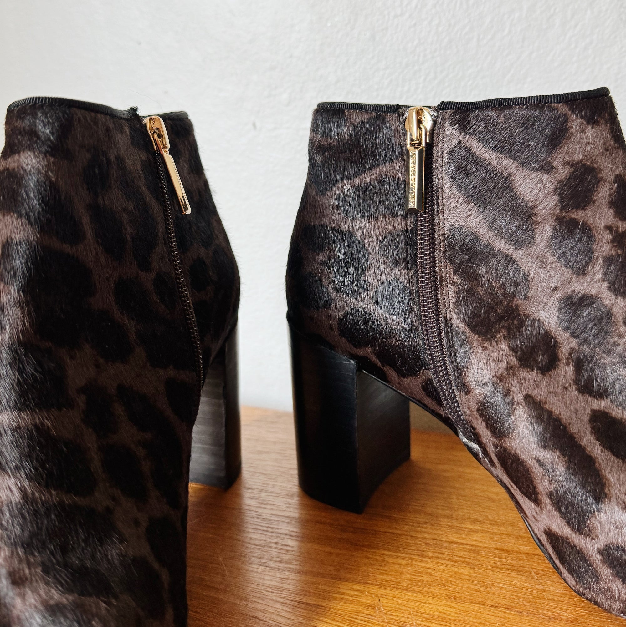 Karl Lagerfeld Leopard Print Ankle Boots | Size 7 - Hey Jude