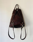 Espresso Wrap Leather Backpack