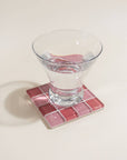 Subtle Art Studios | Glass Tile Coaster in Cotton Candy - Hey Jude