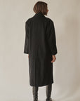 Black Cashmere Classic Long Coat