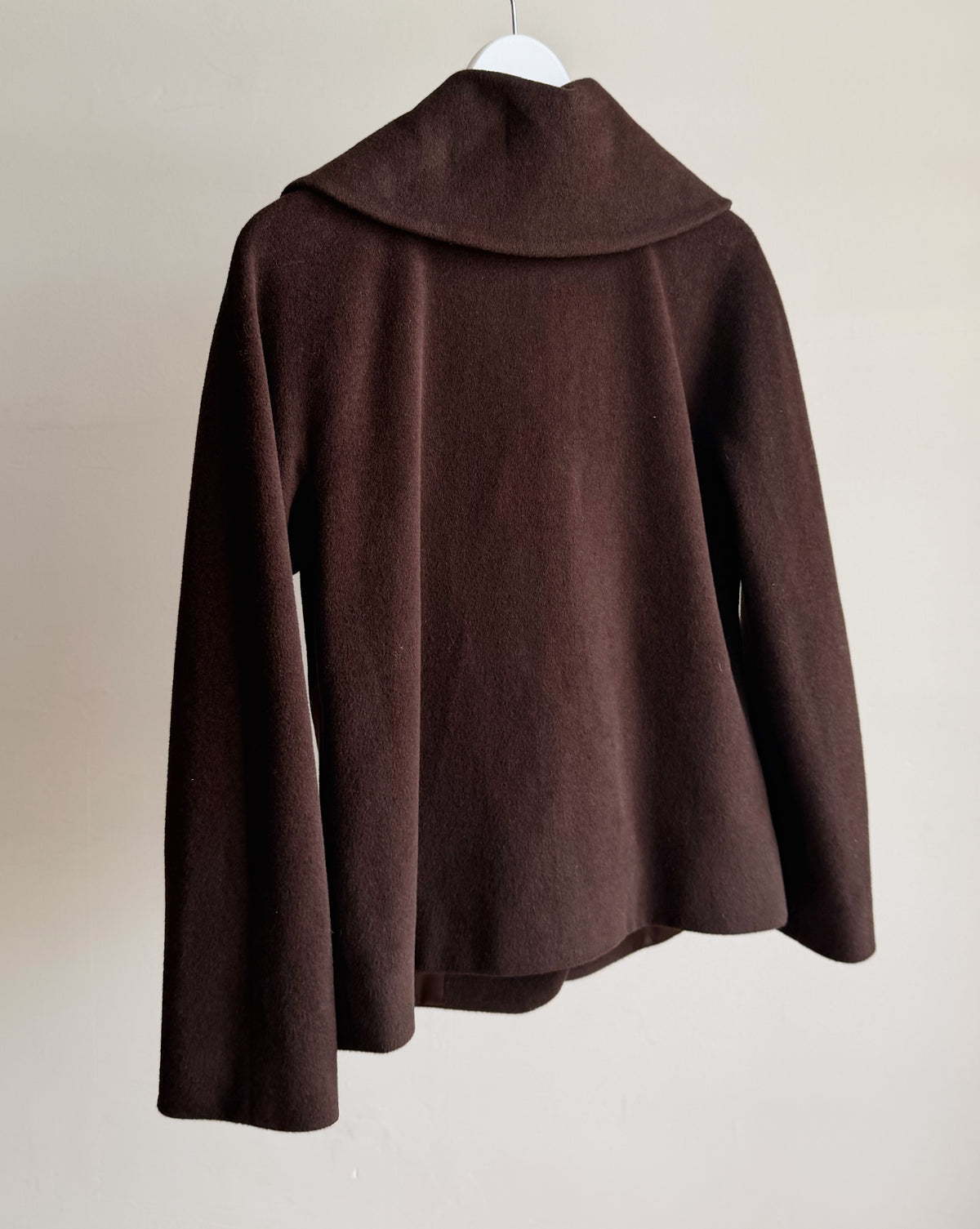 Mocha Cashmere Rosette Jacket - Hey Jude