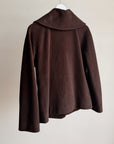 Mocha Cashmere Rosette Jacket - Hey Jude