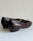 Bally Brown Leather Tassel Loafers | Size 8