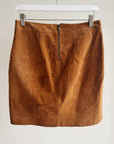 Chestnut Suede Mini Skirt