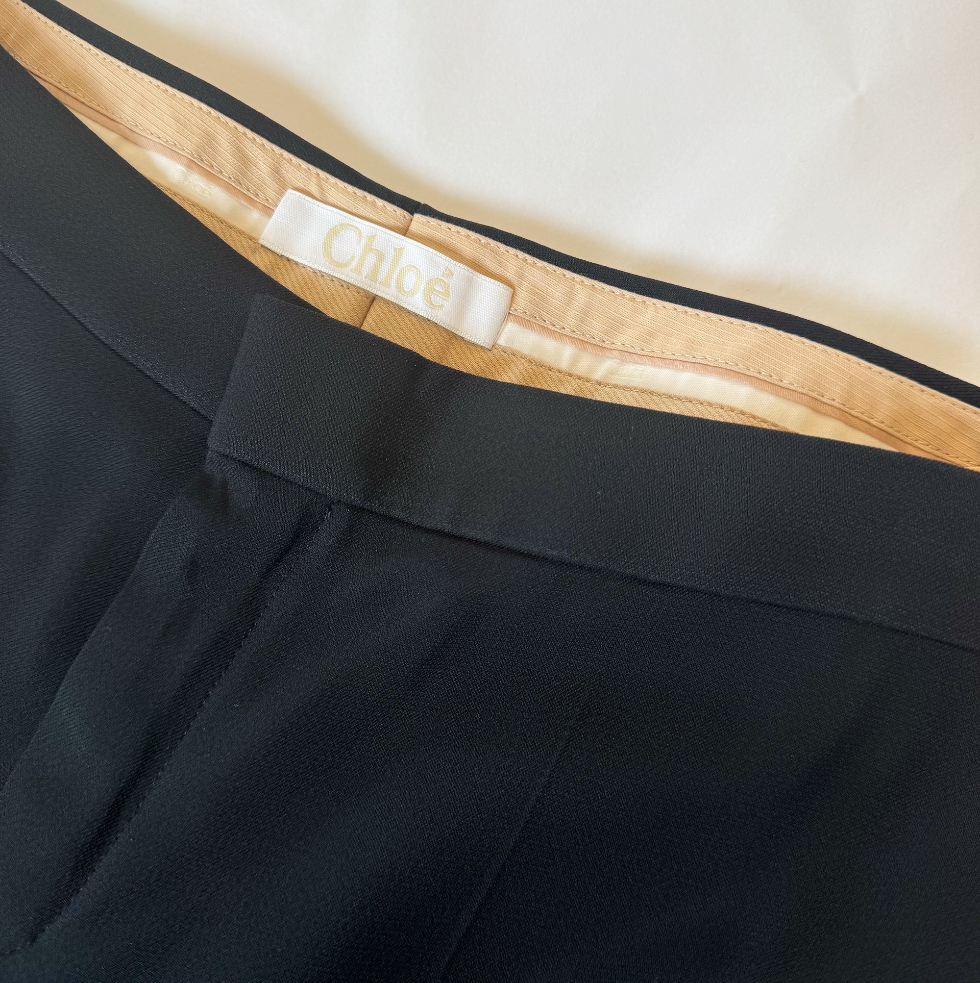 Chloe Black Cropped Trousers
