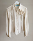 Guess by Marciano Ivory Silk Blouse - Hey Jude
