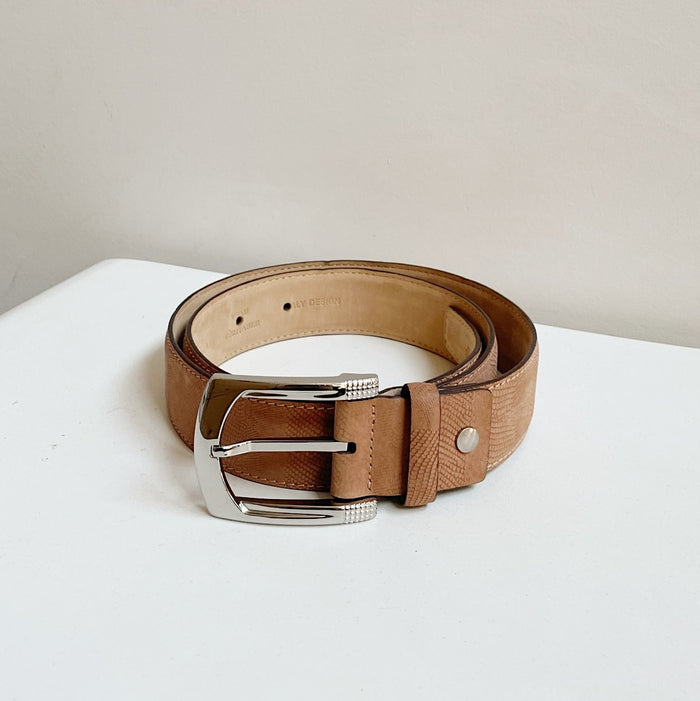 Tan Wide Leather Belt