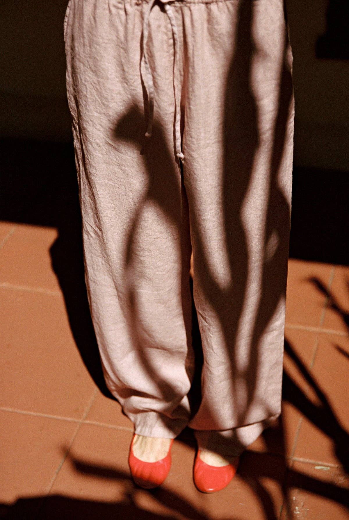 LA RELAXED | Linen Drawstring Pant in Dusty Rose - Hey Jude
